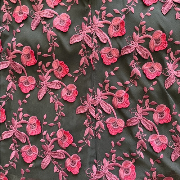 White House Black Market Black and Red Floral Dress - Picture 7 of 12